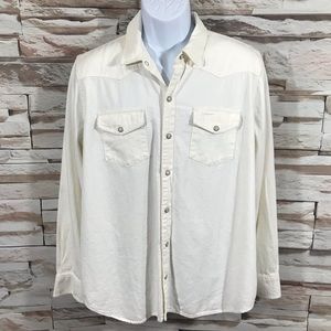 Lucky Brand White Shirt Sz XL (Y15)